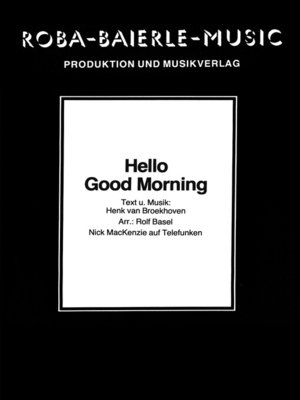 cover image of Hello Good Morning
